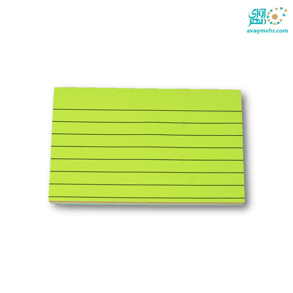 استیک نوت رنگی خط دار۱۰۰ برگ ۱۲۵×۷۵