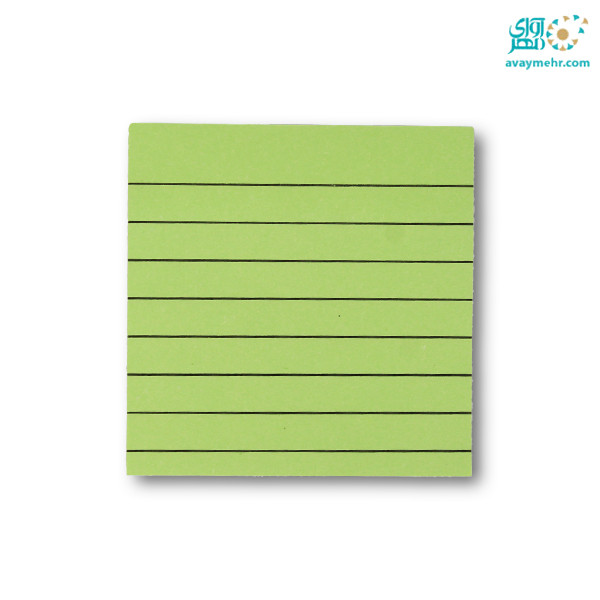 استیک نوت رنگی خط دار ۱۰۰ برگ ۷۵×۷۵