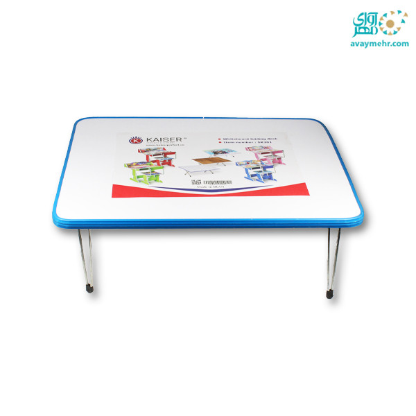 میز تحریر وایت بردی ۴۵×۶۰ پایه فلزی کوتاه