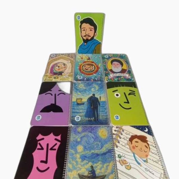 دفتر نقاشی ۵۰ برگ فنری جلد گلاسه طرح...