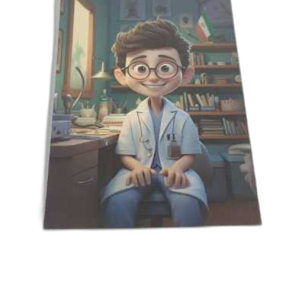 دفتر ۵۰ برگ ته چسب تک خط گلاسه...