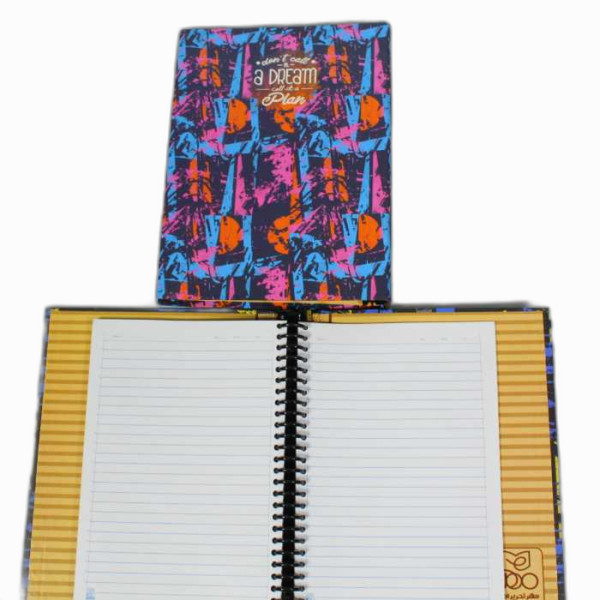 کلاسور ۱۰۰ برگ ۲۶ حلقه قفل پلاستیکی فانتزی