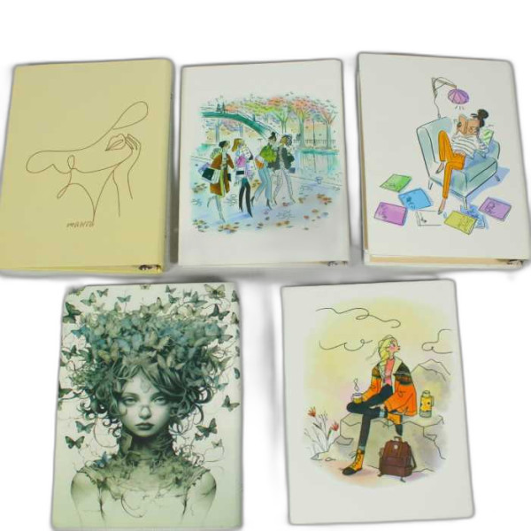 کلاسور ۱۰۰ برگ ۲۰ حلقه قفل پلاستیکی طرح...