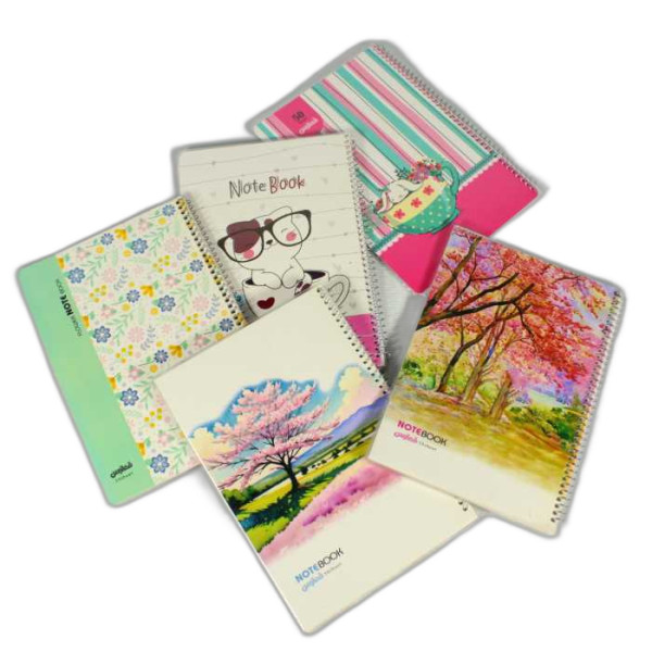 دفتر ۵۰ برگ فنری مجلد طرح طبیعت ۲۳۰