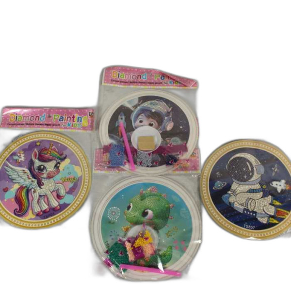 نقاشی الماسی گرد کودکانه