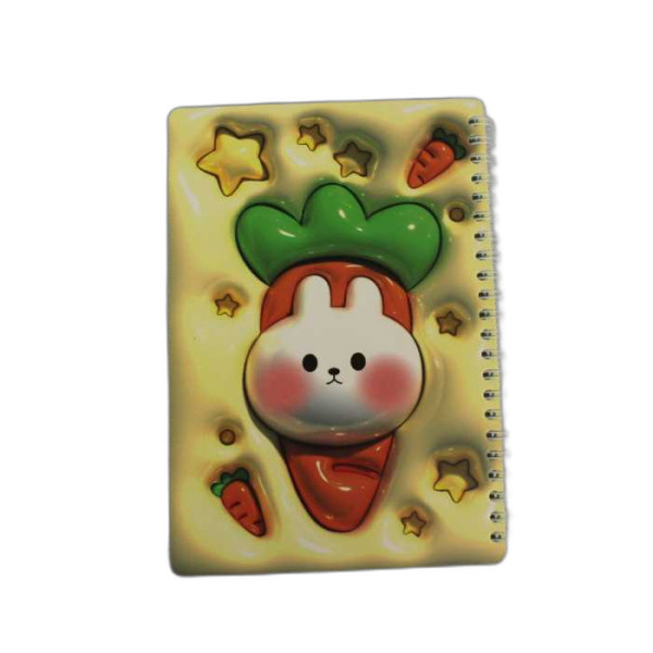 دفتر یادداشت فنری A5 جلد مقوایی فانتزی