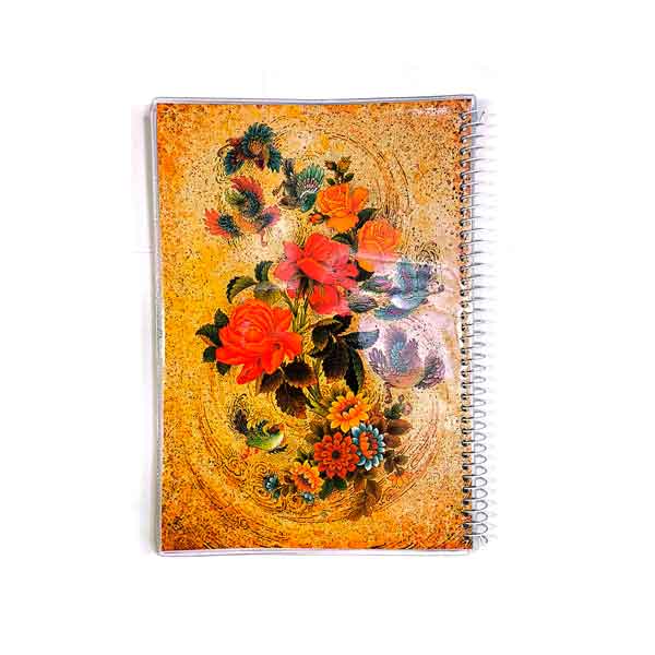 دفتر 80 برگ فنری مجلد طرفه کد2619